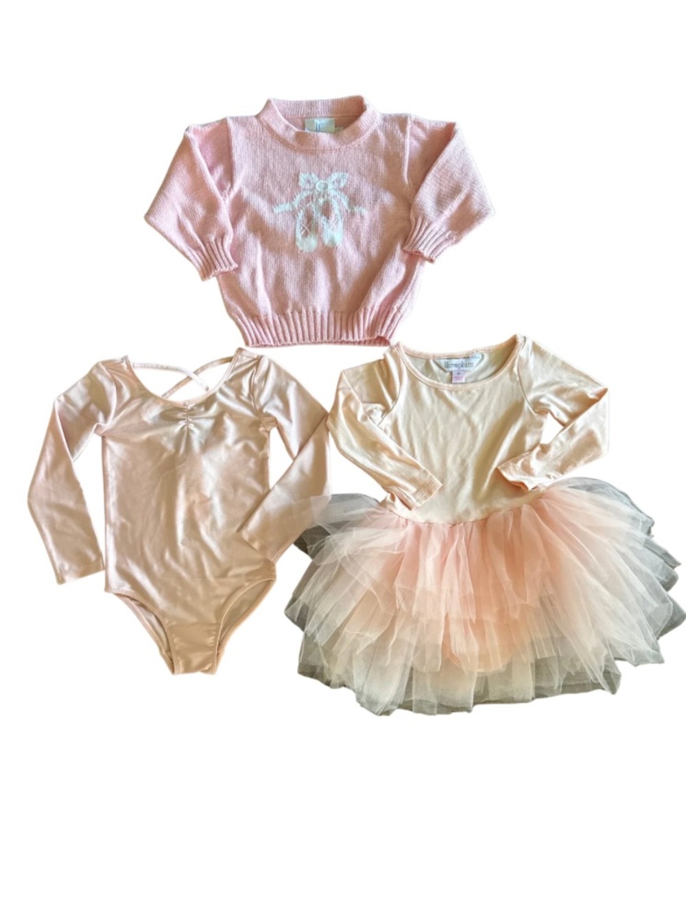 Pink Ballet Tutu Dress & Leotard Set - Kids Dance Costume - Little English